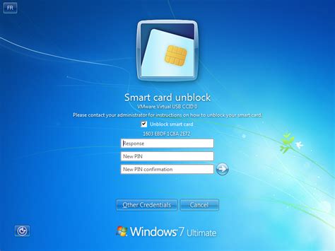 Integrated Unblock screen not displayed when smart card PIN is 